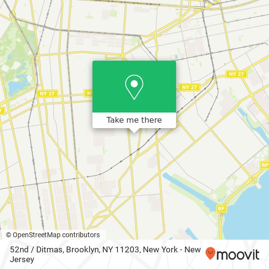 52nd / Ditmas, Brooklyn, NY 11203 map