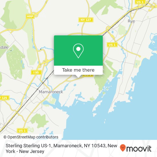 Mapa de Sterling Sterling US-1, Mamaroneck, NY 10543