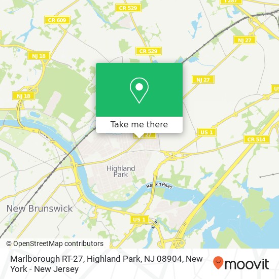 Marlborough RT-27, Highland Park, NJ 08904 map