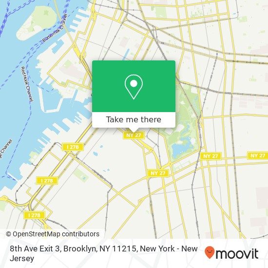 8th Ave Exit 3, Brooklyn, NY 11215 map