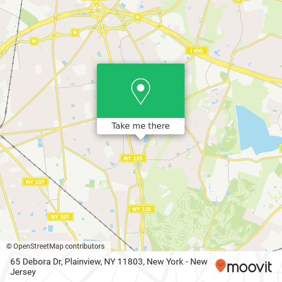 65 Debora Dr, Plainview, NY 11803 map