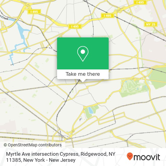 Mapa de Myrtle Ave intersection Cypress, Ridgewood, NY 11385