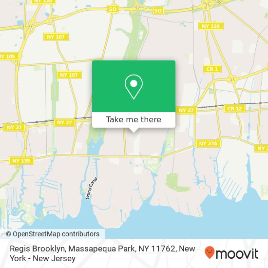 Mapa de Regis Brooklyn, Massapequa Park, NY 11762