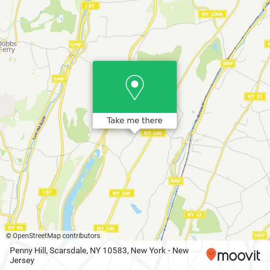 Mapa de Penny Hill, Scarsdale, NY 10583