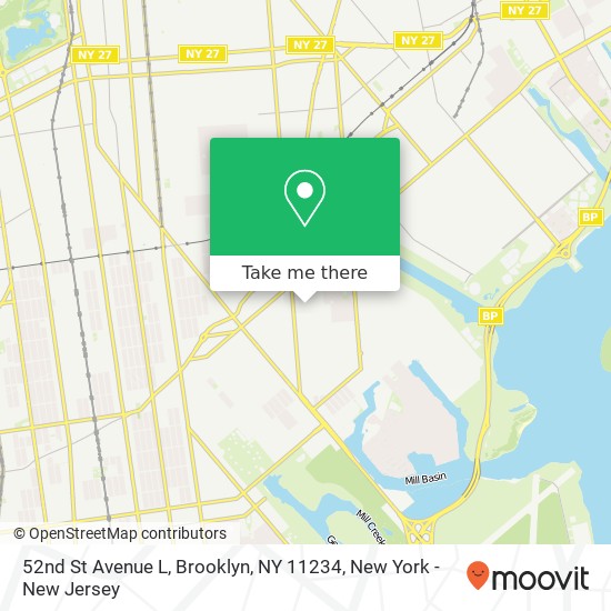 52nd St Avenue L, Brooklyn, NY 11234 map