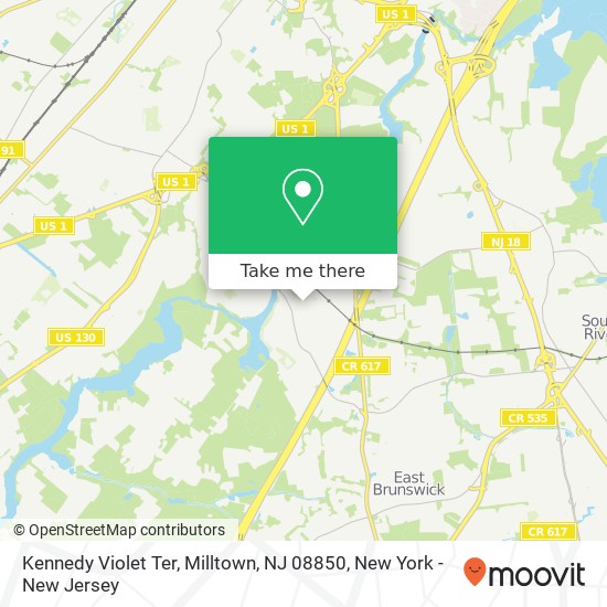 Mapa de Kennedy Violet Ter, Milltown, NJ 08850