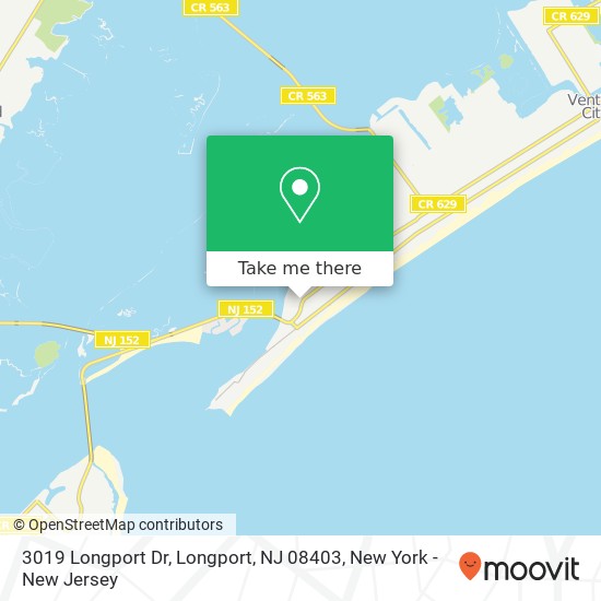 Mapa de 3019 Longport Dr, Longport, NJ 08403