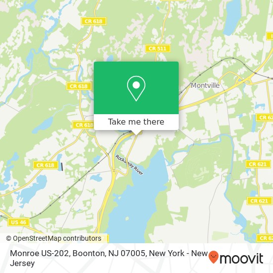 Mapa de Monroe US-202, Boonton, NJ 07005
