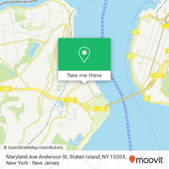 Maryland Ave Anderson St, Staten Island, NY 10305 map