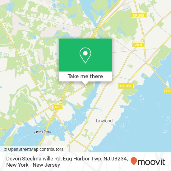 Devon Steelmanville Rd, Egg Harbor Twp, NJ 08234 map