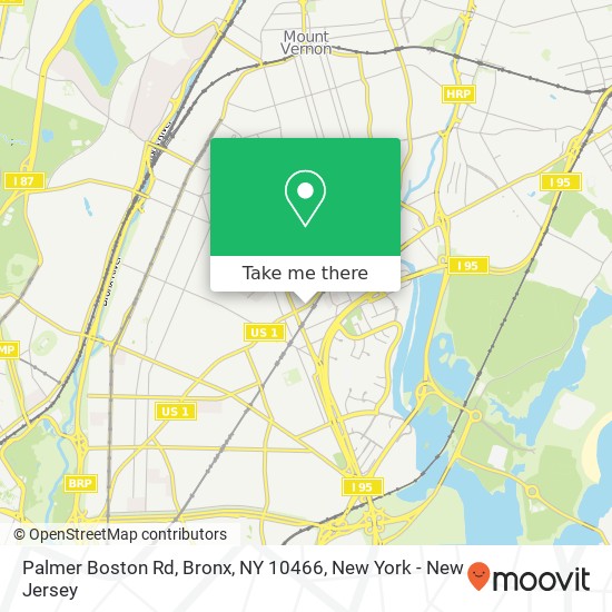 Mapa de Palmer Boston Rd, Bronx, NY 10466