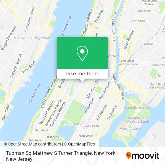 Mapa de Tubman Sq Matthew S Turner Triangle