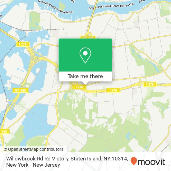 Willowbrook Rd Rd Victory, Staten Island, NY 10314 map