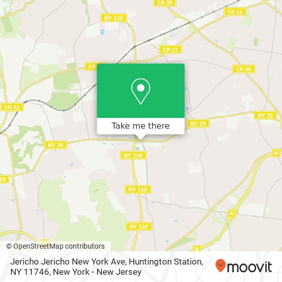 Mapa de Jericho Jericho New York Ave, Huntington Station, NY 11746
