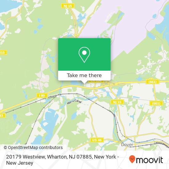 Mapa de 20179 Westview, Wharton, NJ 07885
