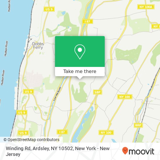 Mapa de Winding Rd, Ardsley, NY 10502