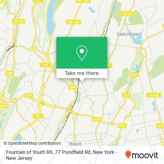 Mapa de Fountain of Youth RX, 77 Pondfield Rd