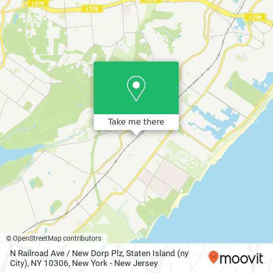 N Railroad Ave / New Dorp Plz, Staten Island (ny City), NY 10306 map