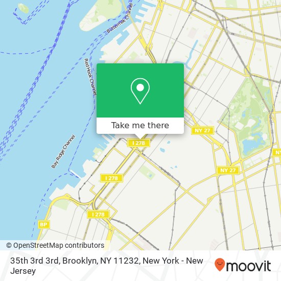 Mapa de 35th 3rd 3rd, Brooklyn, NY 11232