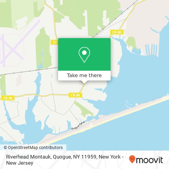 Riverhead Montauk, Quogue, NY 11959 map