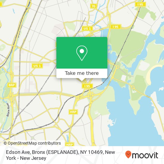 Mapa de Edson Ave, Bronx (ESPLANADE), NY 10469