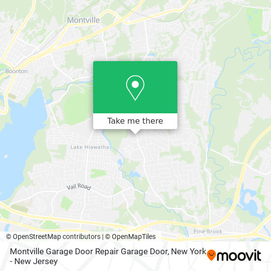 Mapa de Montville Garage Door Repair Garage Door