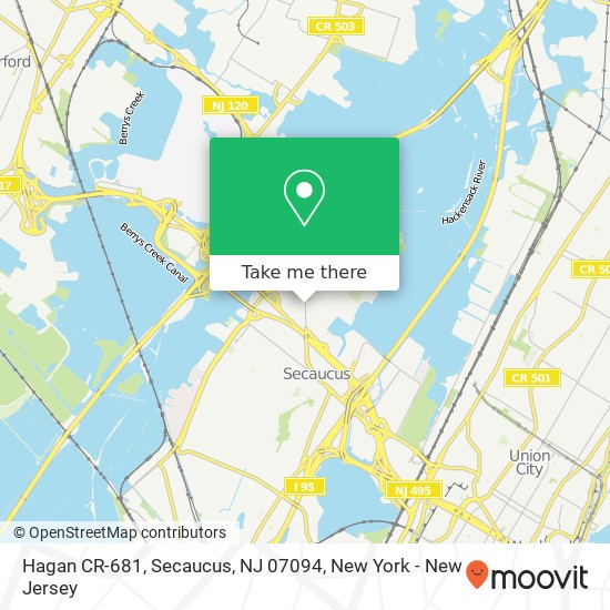 Hagan CR-681, Secaucus, NJ 07094 map
