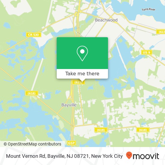 Mount Vernon Rd, Bayville, NJ 08721 map