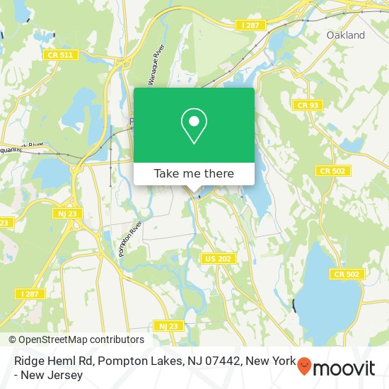 Ridge Heml Rd, Pompton Lakes, NJ 07442 map
