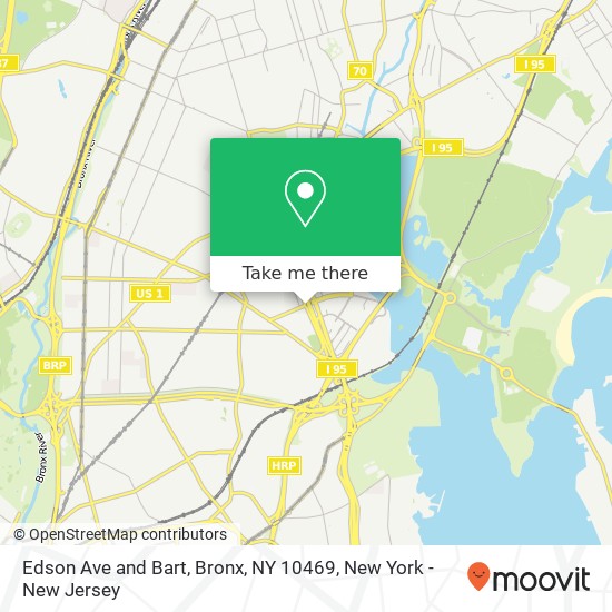 Edson Ave and Bart, Bronx, NY 10469 map