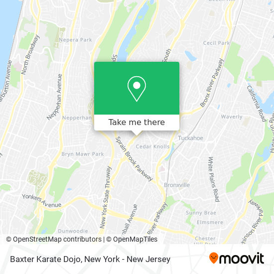 Baxter Karate Dojo map