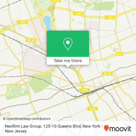 Mapa de Neofirm Law Group, 125-10 Queens Blvd