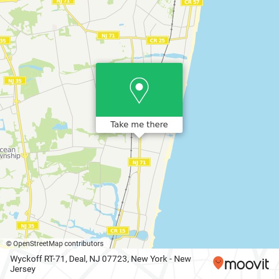 Mapa de Wyckoff RT-71, Deal, NJ 07723