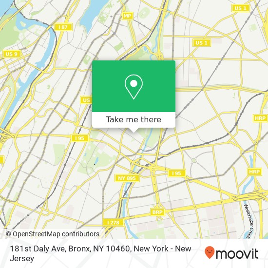 181st Daly Ave, Bronx, NY 10460 map