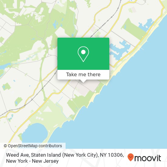 Mapa de Weed Ave, Staten Island (New York City), NY 10306