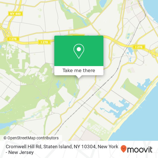 Mapa de Cromwell Hill Rd, Staten Island, NY 10304