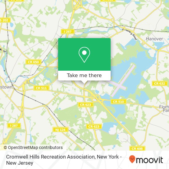 Cromwell Hills Recreation Association map