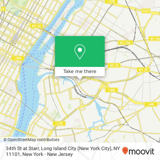 34th St at Starr, Long Island City (New York City), NY 11101 map