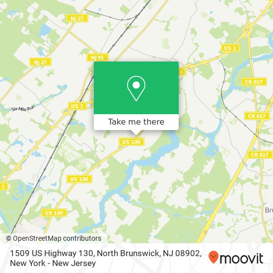 Mapa de 1509 US Highway 130, North Brunswick, NJ 08902