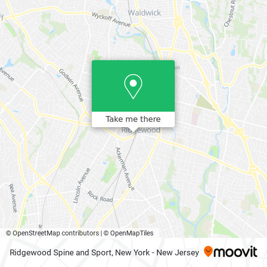 Mapa de Ridgewood Spine and Sport