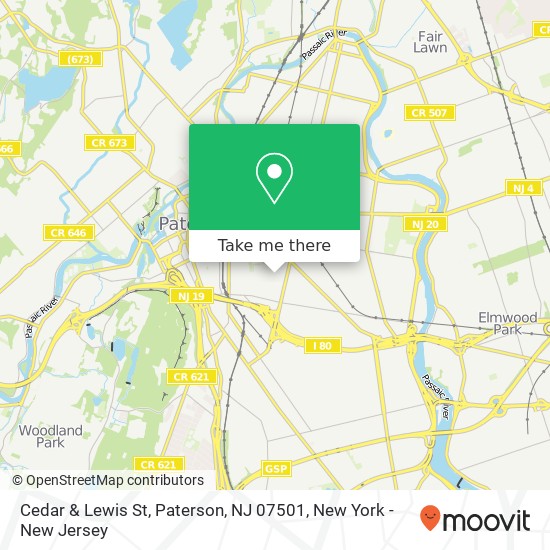 Cedar & Lewis St, Paterson, NJ 07501 map