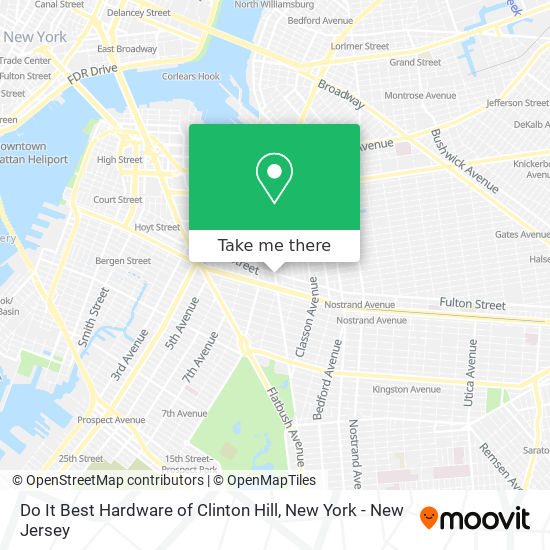 Mapa de Do It Best Hardware of Clinton Hill