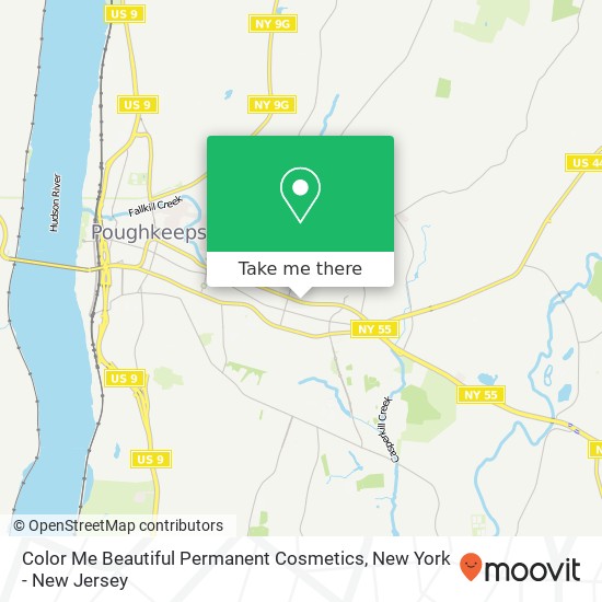 Mapa de Color Me Beautiful Permanent Cosmetics