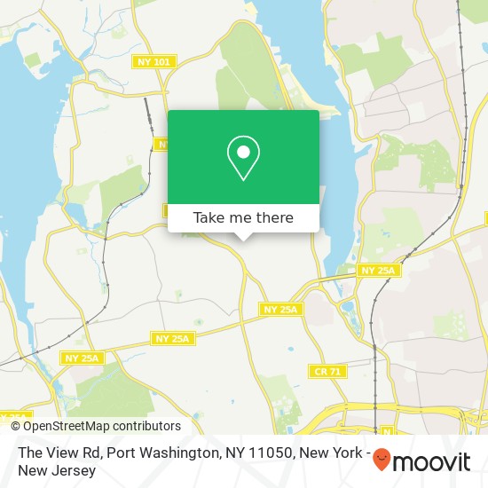 The View Rd, Port Washington, NY 11050 map