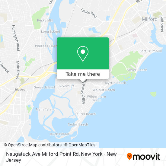 Naugatuck Ave Milford Point Rd map