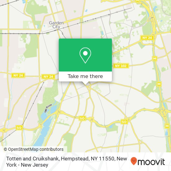 Mapa de Totten and Cruikshank, Hempstead, NY 11550