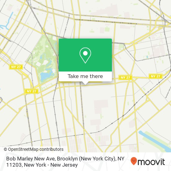 Bob Marley New Ave, Brooklyn (New York City), NY 11203 map