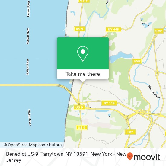 Mapa de Benedict US-9, Tarrytown, NY 10591