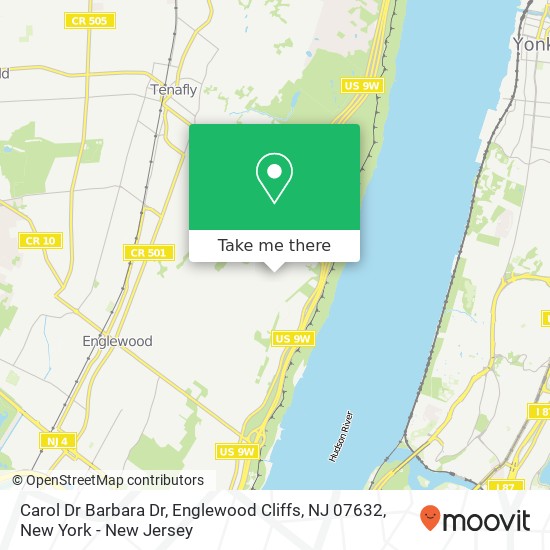 Mapa de Carol Dr Barbara Dr, Englewood Cliffs, NJ 07632