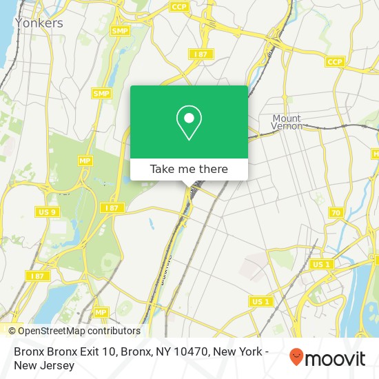 Bronx Bronx Exit 10, Bronx, NY 10470 map